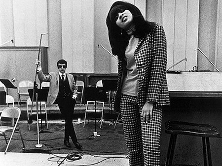 Phil and Ronnie Spector at Gold Star Studio