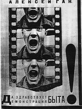 Russian Black and White Poster