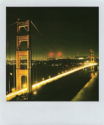 San Francisco Golden Gate Bridge Polaroid Photograph