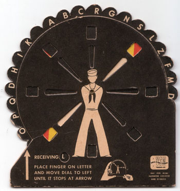 U.S. Navy Sempahore Trainer Signal Flag Training Device