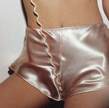 Silver Hot Pants Telephone Line