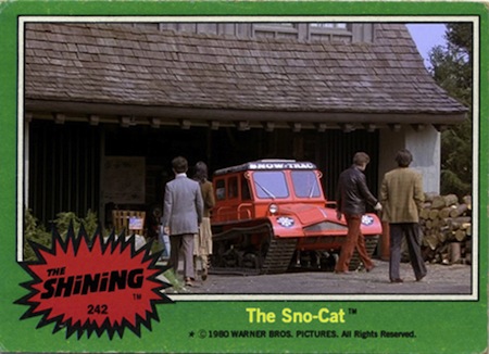 The Shining Sno-Cat Trading Card