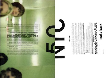 Sonic Youth Raygun Magazine Double-Page Spread