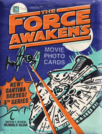 Spoof Star Wars The Force Awakens Movie Cards Wax Pack