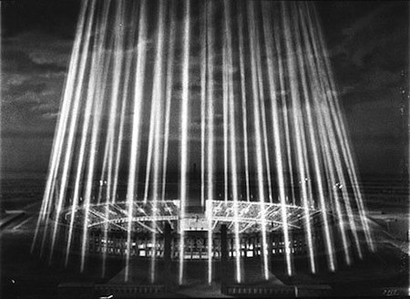 Illuminated Stadium Still from Leni Riefenstahl's Olympia
