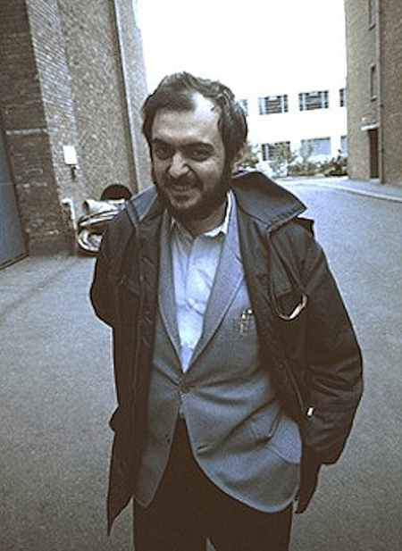 Stanley Kubrick Laughing On Set