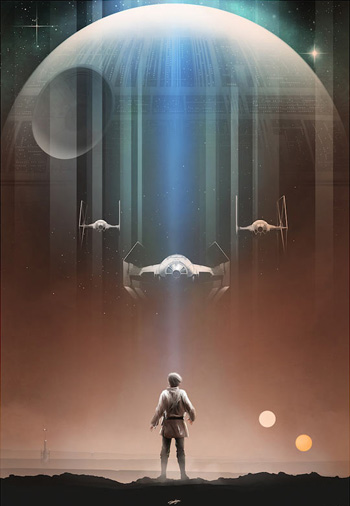 Star Wars 'A New Hope' Poster by Andy Fairhurst