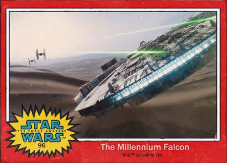 Star Wars: The Force Awakens Trading Card 96 The Millennium Falcon