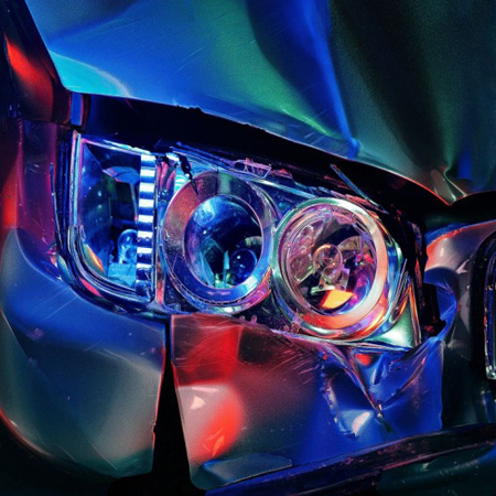 Technicolor Car Wreck