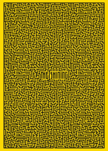Poster a Day by Pete Majarich The Shining Maze Poster Stanley Kubrick Saul Bass