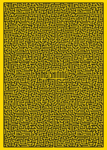 Poster a Day by Pete Majarich The Shining Maze Poster Stanley Kubrick Saul Bass