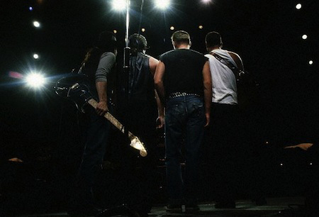 U2 on Stage During The Joshua Tree Tour North America 1987