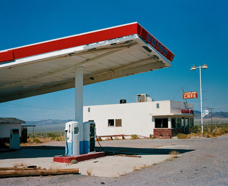 Wim Wenders Gas Station Paris Texas Research Photograph