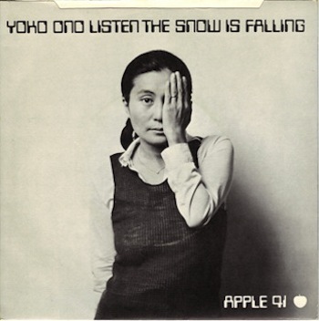 Yoko Ono 'Listen The Snow Is Falling' Apple Records Cover